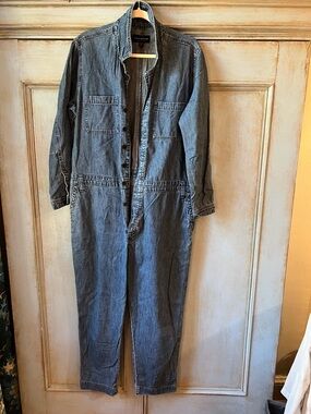 Lucky Brand Washed Blue Denim Coverall